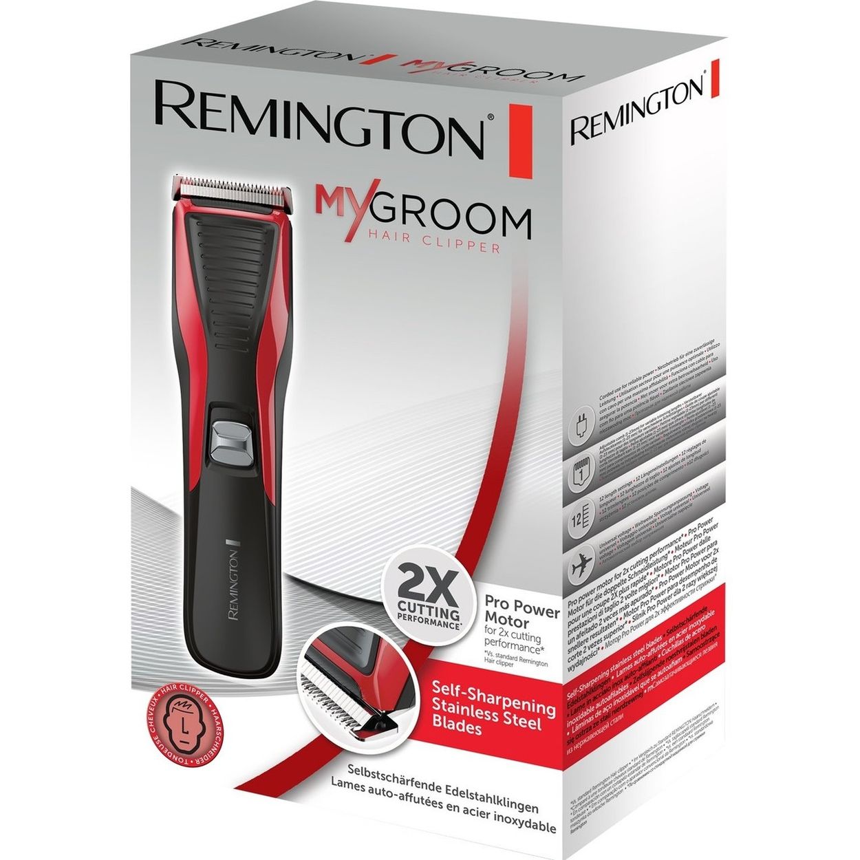 Машинка для стрижки Remington My Groom HC5100 червоно-чорна - фото 4