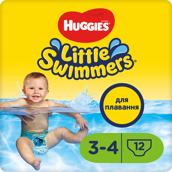 Підгузки-трусики для плавання Huggies Little Swimmers 3-4 (7-15 кг), 12 шт. - фото 1