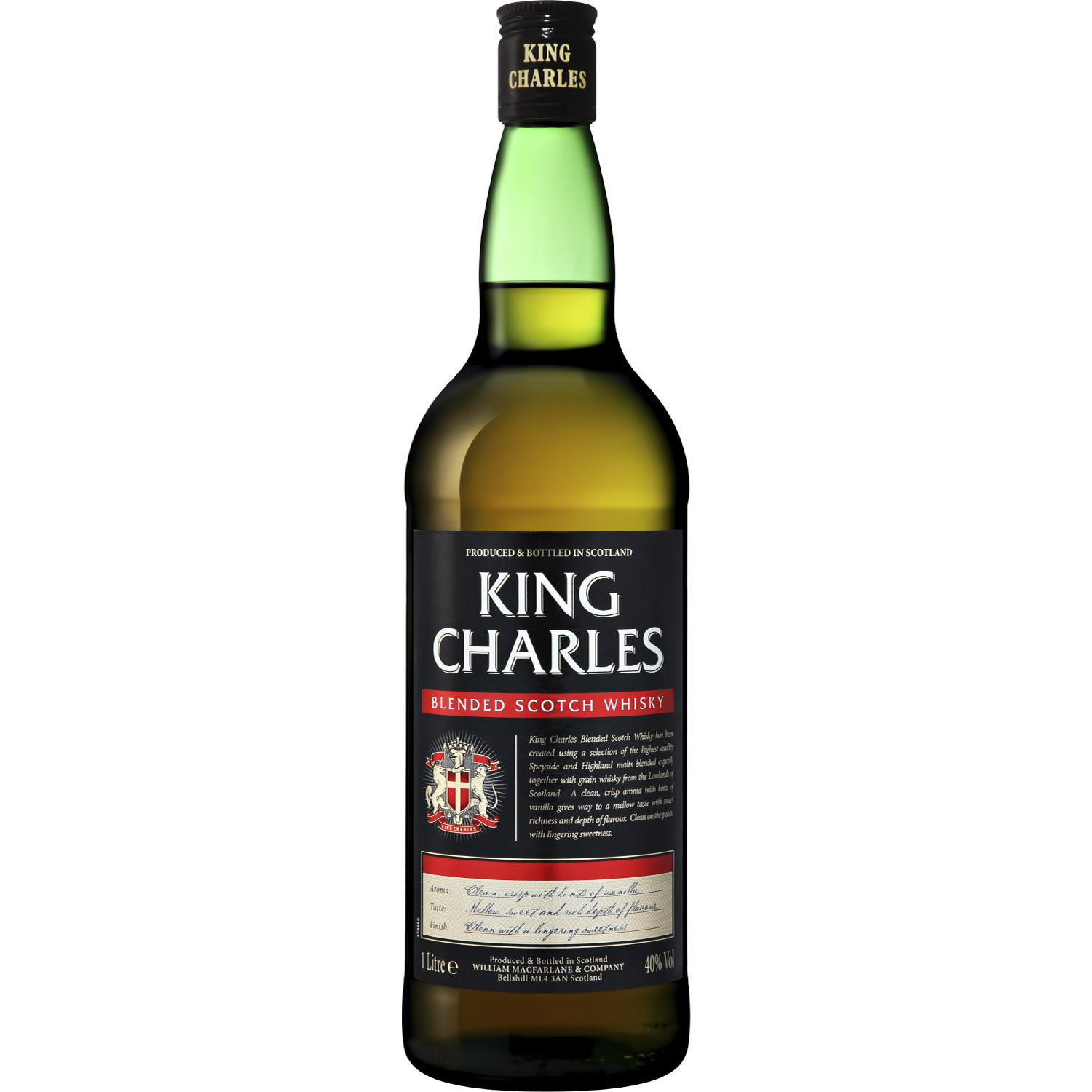 Виски King Charles Blended Scotch Whisky 40% 1 л - фото 1