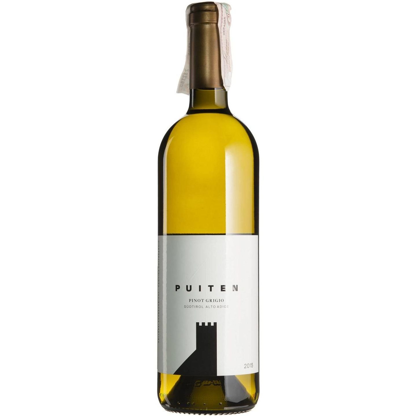 Вино Colterenzio Pinot Grigio Puiten Praedium Selection, белое, сухое, 0,75 л - фото 1