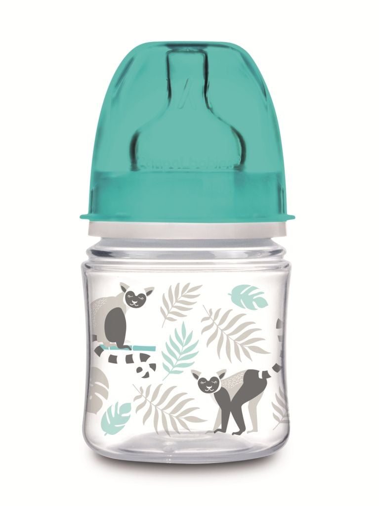 Антиколиковая бутылочка Canpol Babies Easystart Jungle, 120 мл, серый с бирюзовым (35/226_grey) - фото 1