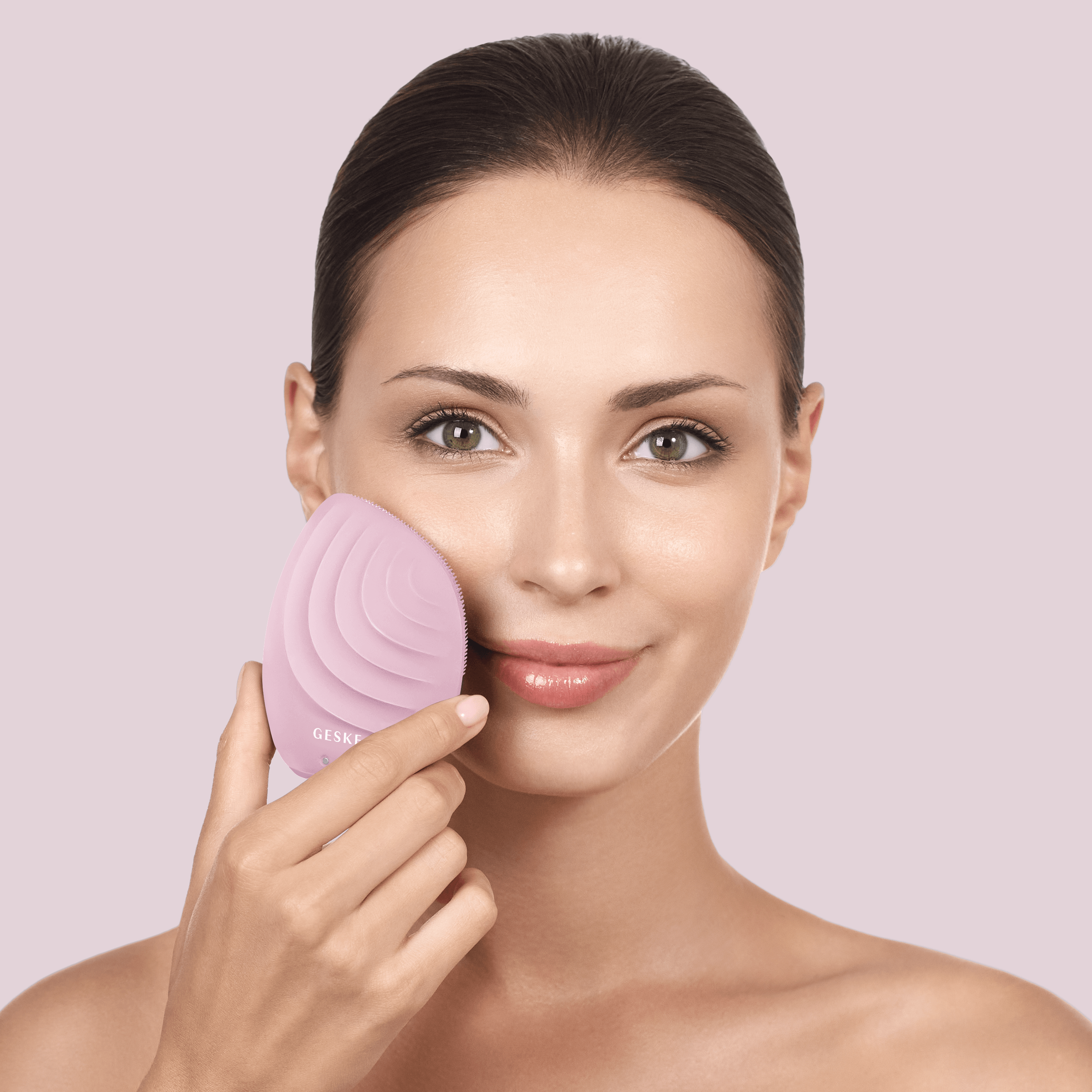 Електронна звукова щітка для обличчя GESKE Sonic Facial Brush 5 в 1 рожева - фото 5