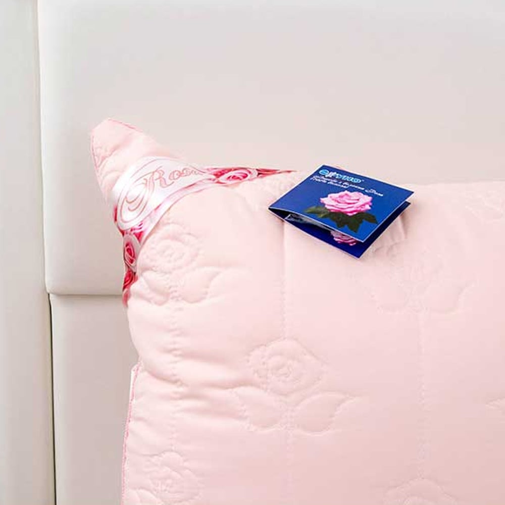 Подушка Руно Rose Pink с волокном розы, 50х70 см, розовый (310.52Rose Pink) - фото 3