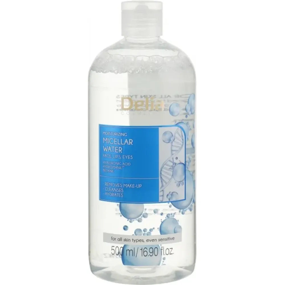 Мицеллярная вода Delia Cosmetics Hialuron Micellar Water 500 мл - фото 1