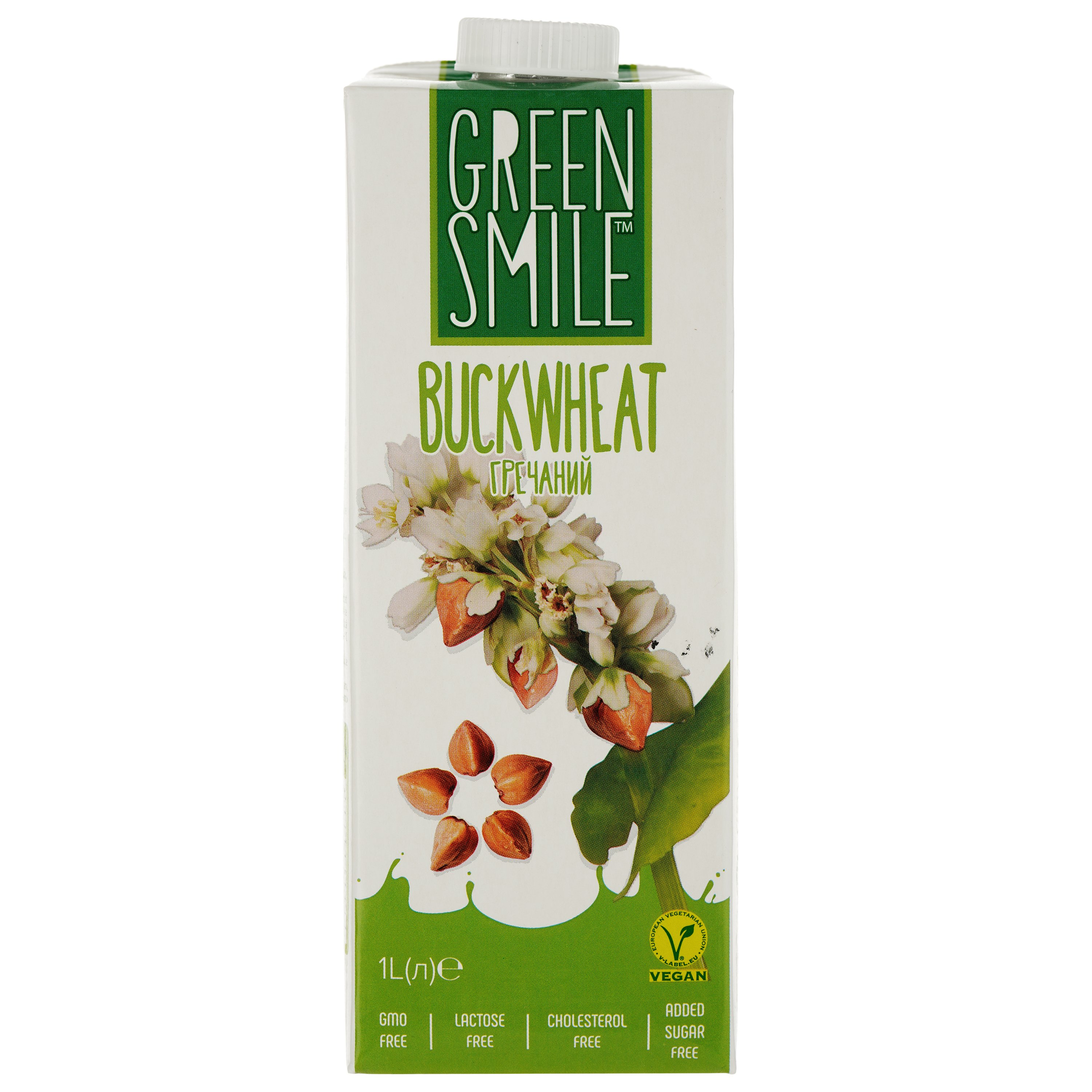 Напиток гречневый Green Smile Buckwheat ультрапастеризованный 2.5% 1 л - фото 1