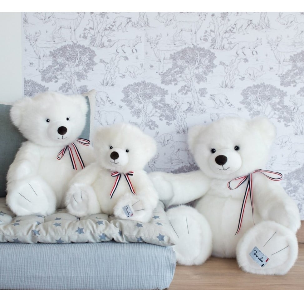 Мягкая игрушка Mailou Французский медведь, 50 см, белоснежный (MA0122) - фото 2