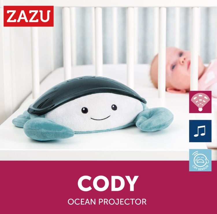 Музичний нічник-проектор Zazu Cody Краб з рухомою проекцією (ZA-CODY-01) - фото 3
