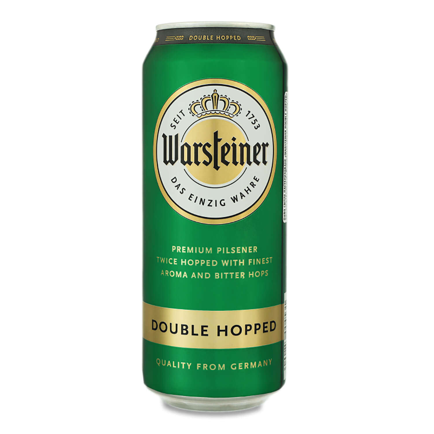 Пиво Warsteiner Double Hopped, светлое, 4,8%, ж/б, 0,5 л (792265) - фото 1