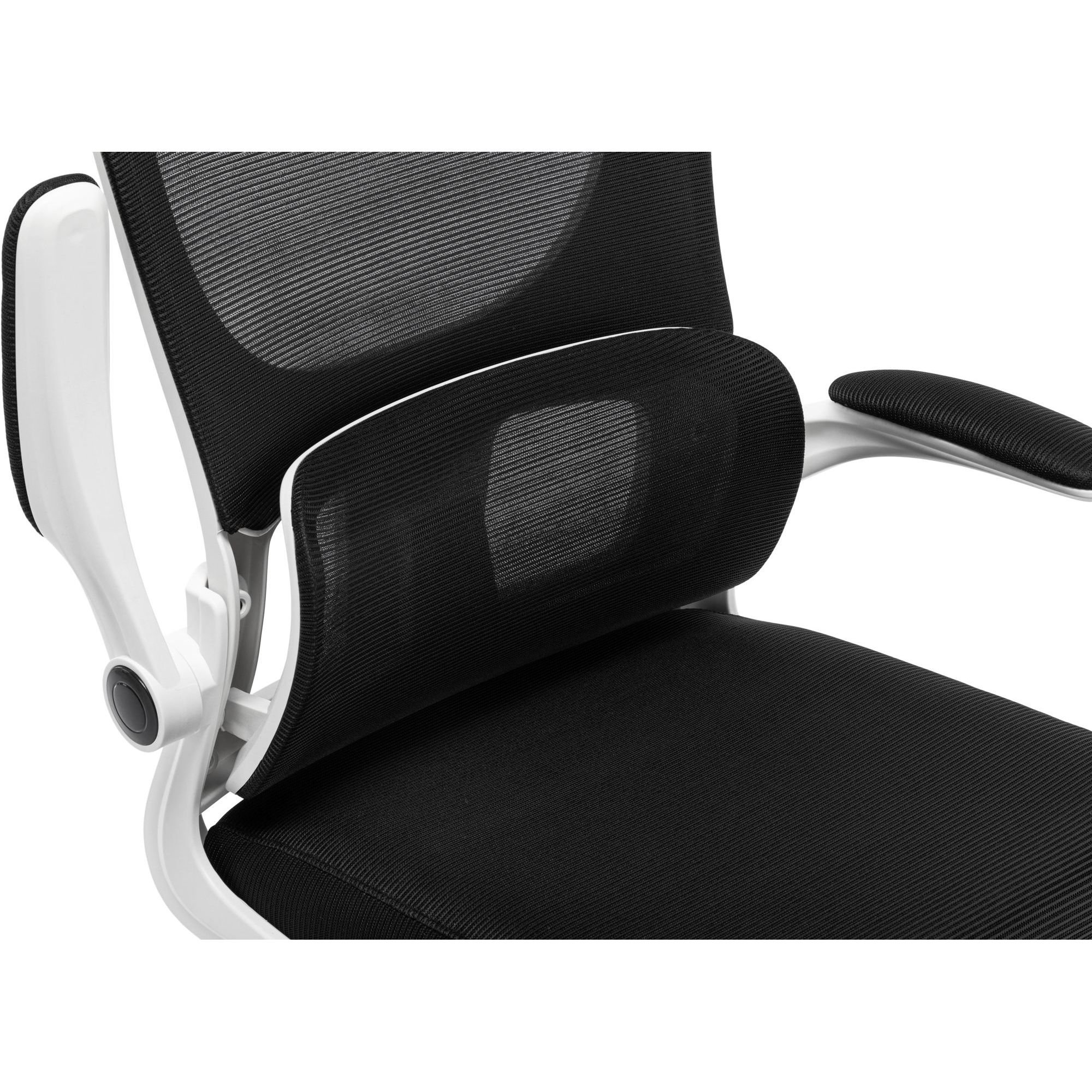 Офісне крісло GT Racer X-5728, чорно-біле (X-5728 White/Black) - фото 7