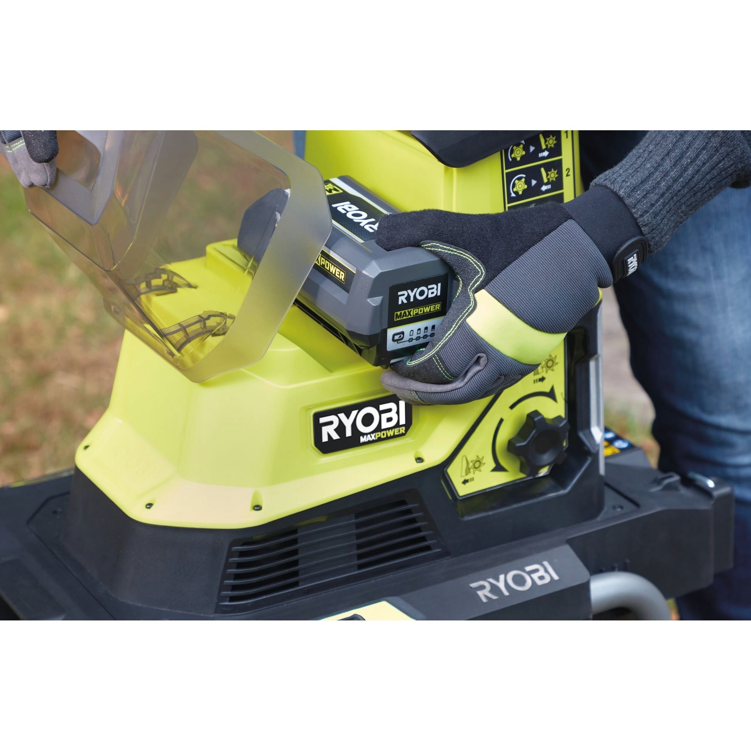 Подрібнювач садовий акумуляторний Ryobi Max Power RY36SHX40-0 36В (5133005451) - фото 5