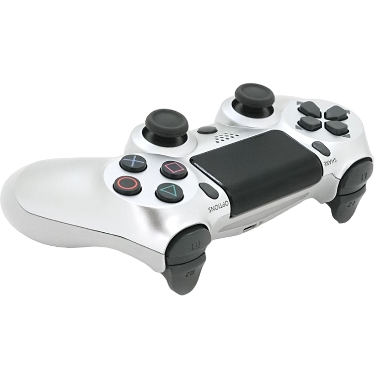 Геймпад джойстик Doubleshock Wireless PS4 Double Motor Vibration DualShock 4 Silver-White - фото 1