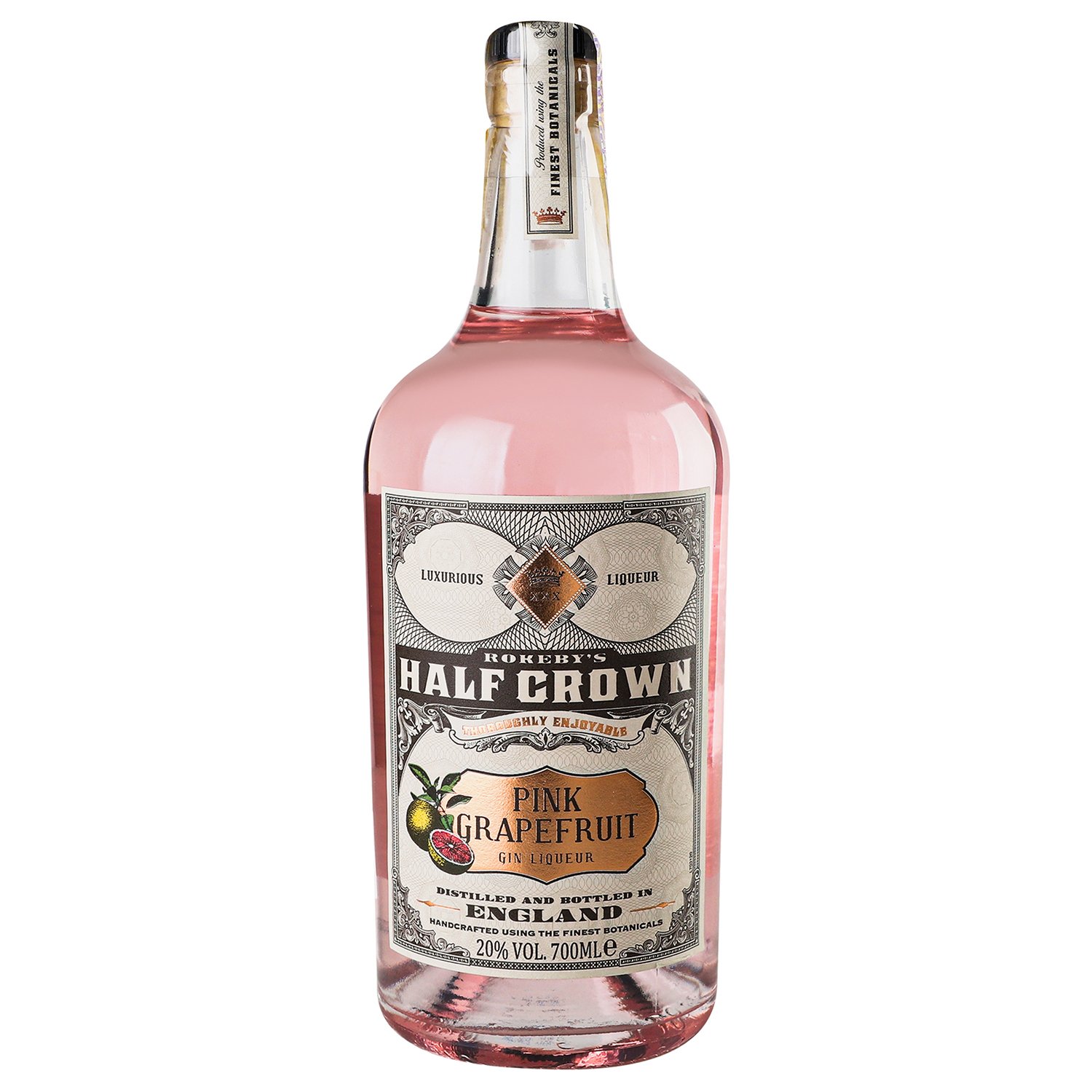 Напій на основі джину Rokeby's Half Crown Pink Grapefruit, 20%, 0,7 л (872470) - фото 1