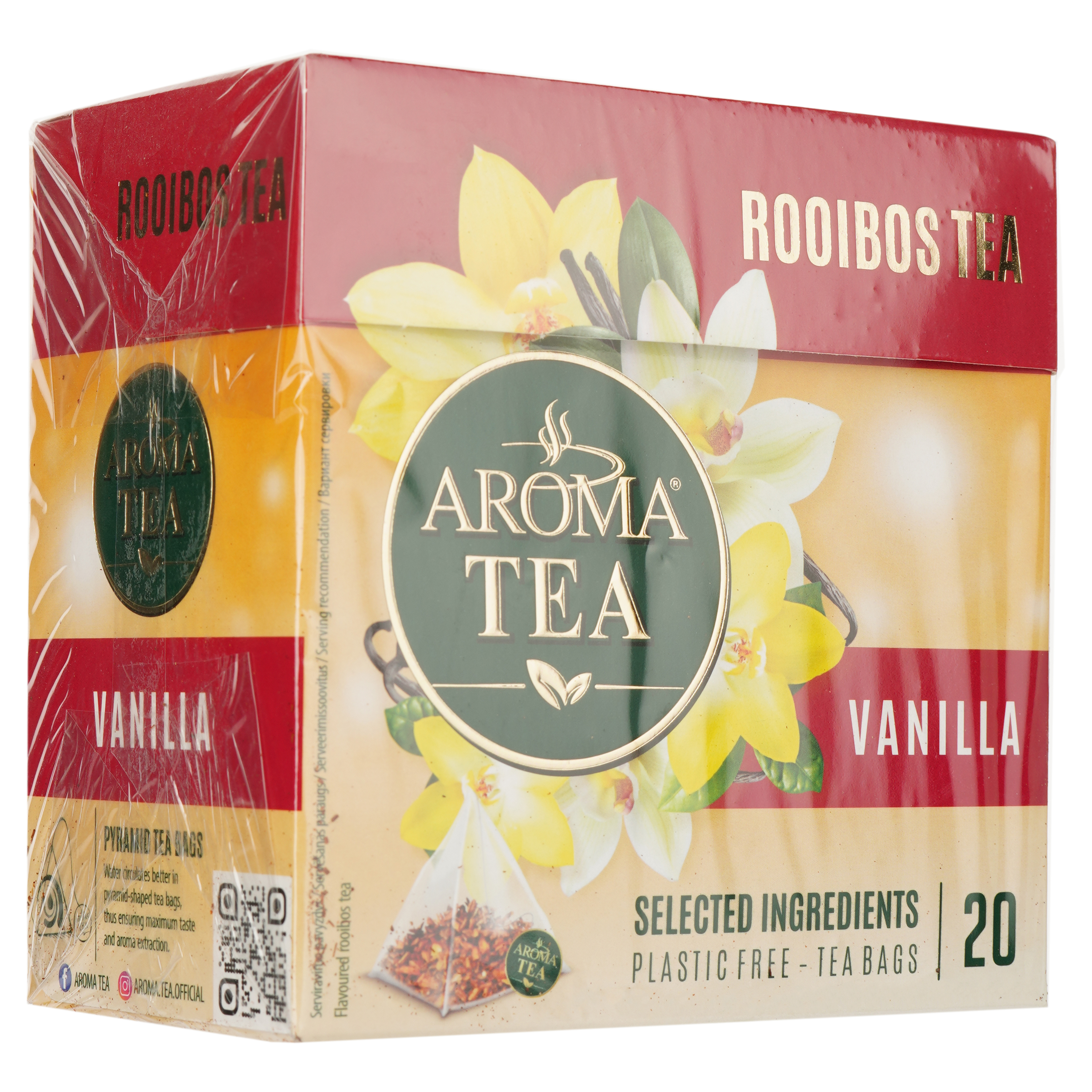 Чай фруктово-ягідний Aroma Tea Ройбуш з ваніллю 35 г (20 шт. х 1.75 г) (896856) - фото 2