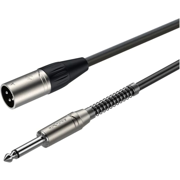 Мікрофонний аудіо кабель Roxtone Jack 6.3 mono - XLR Male SMX-J250-L10 10м - фото 1