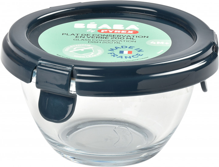 Контейнер стеклянный для хранения Beaba Babycook Pyrex, 200 мл, синий (780500) - фото 1