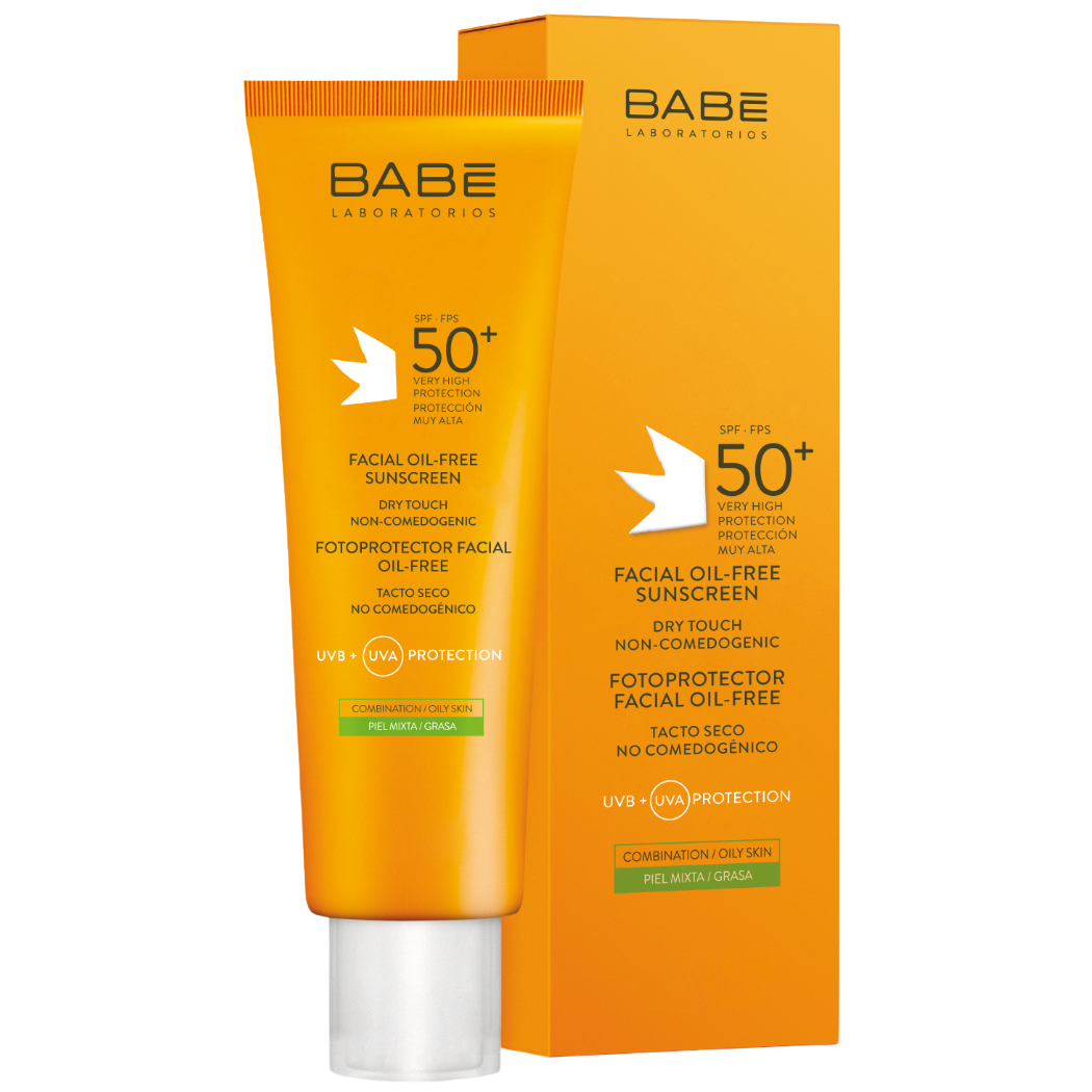 Сонцезахисний крем для жирної та комбінованої шкіри Babe Laboratorios Sun Protection SPF 50+, 50 мл - фото 1