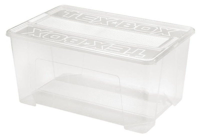 Ящик пластиковий прозорий Heidrun TexBox, 150л, 78,5х58,8х40,5 см (7215) - фото 1