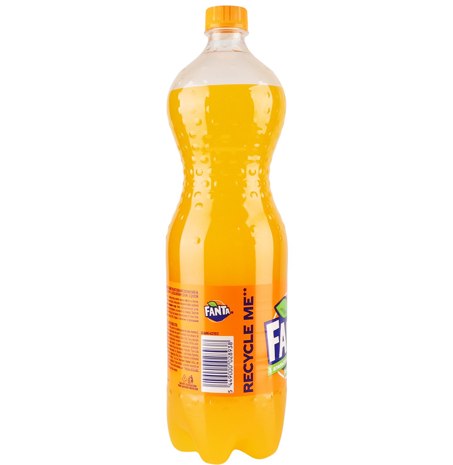 Напій безалкогольний Fanta з апельсиновим соком сильногазований1.25 л - фото 3