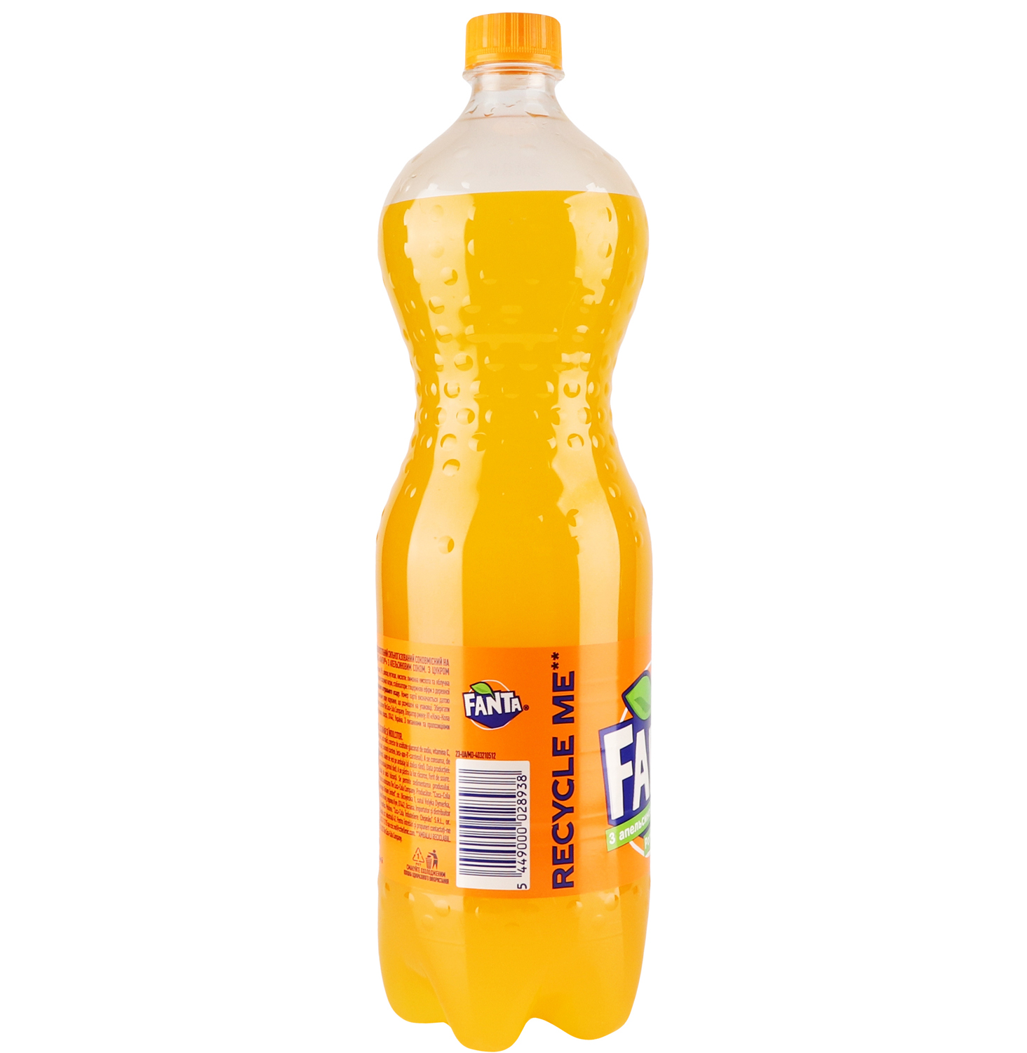 Напиток безалкогольный Fanta с апельсиновым соком сильногазированный 1.25 л - фото 3