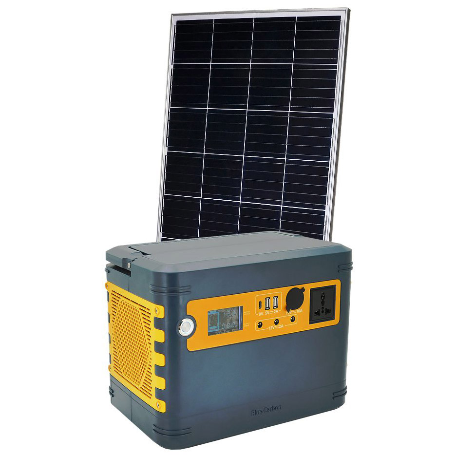 Портативна зарядна станція Brazzers BCTSPS1280 1100W + сонячна панель Solar Panel 160W - фото 1