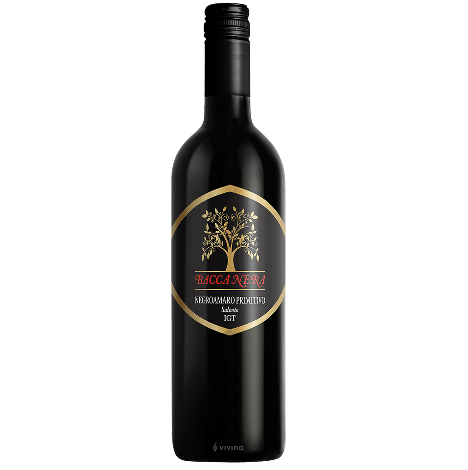 Вино Black Berry Puglia Negroamaro Primitivo Puglia, червоне, сухе, 13%, 0,75 л - фото 1