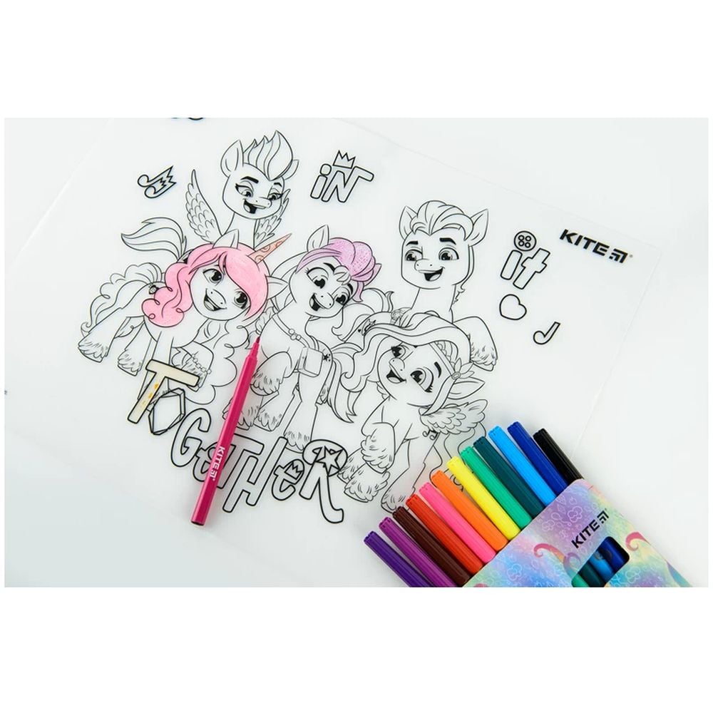 Підкладка розмальовка Kite Little Pony 30х40 см силіконова (LP22-424) - фото 6