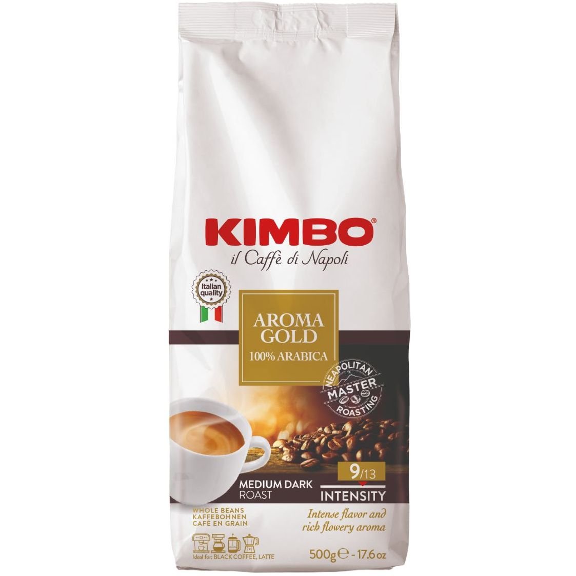 Кава в зернах Kimbo Aroma Gold, 500 г (672449) - фото 1