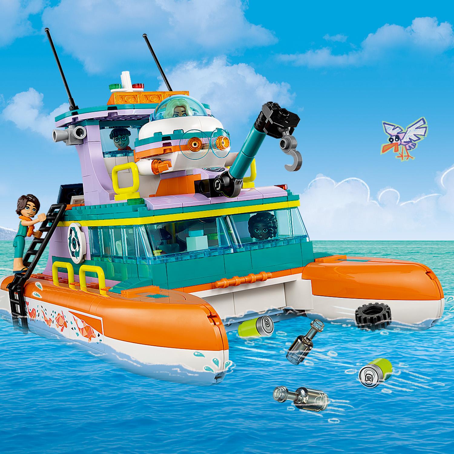 Конструктор LEGO Friends Лодка морской спасательной бригады, 717 деталей (41734) - фото 7