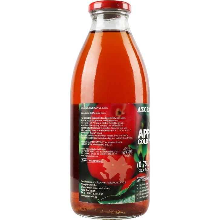 Сок Az-Granata Яблочный холодного отжима 750 мл (928070) - фото 4