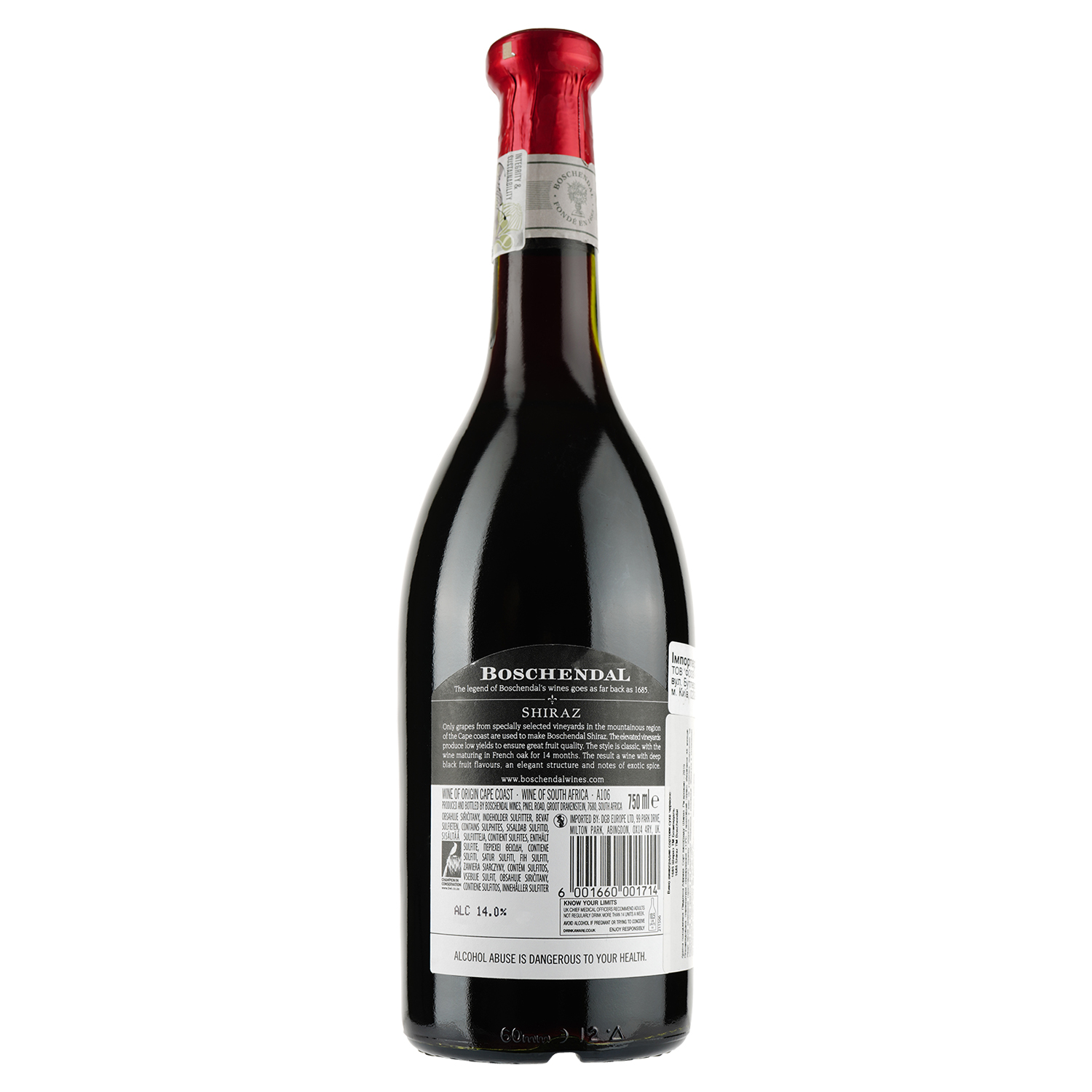 Вино Boschendal 1685 Shiraz, червоне, сухе, 14%, 0,75 л (522718) - фото 2
