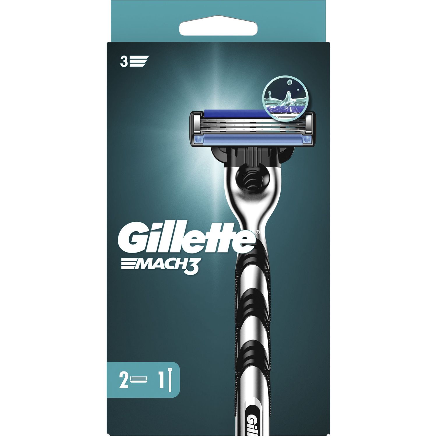 Станок для гоління чоловічий Gillette Mach3 з двома змінними картриджами - фото 1