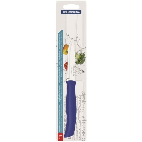 Нож для овощей Tramontina Athus, 7,6 см, синий (23080/913) - фото 2