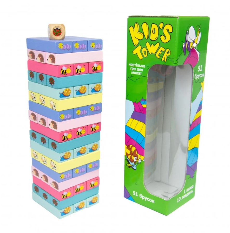 Развлекательная игра Strateg Kid's Tower, на украинском языке (30863) - фото 2