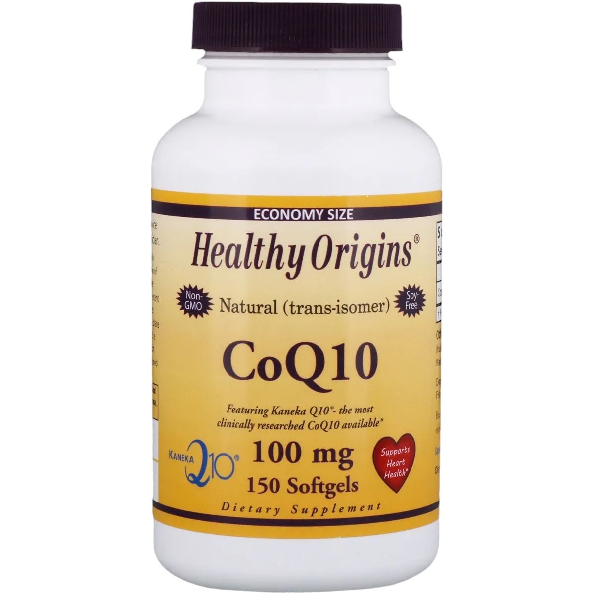 Коэнзим Q10 Healthy Origins Kaneka COQ10 100 мг 150 желатиновых капсул - фото 1