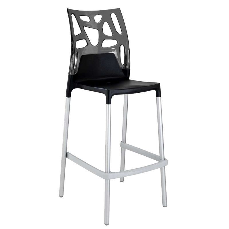 Барний стілець Papatya Ego-Rock, чорний (815048) - фото 1