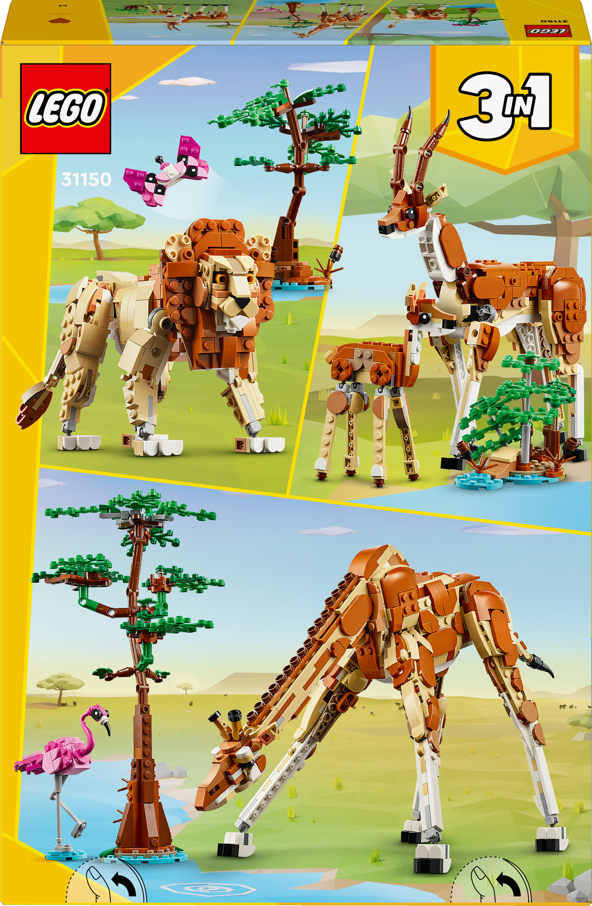 Конструктор LEGO Creator Дикі тварини сафарі 780 деталі (31150) - фото 9