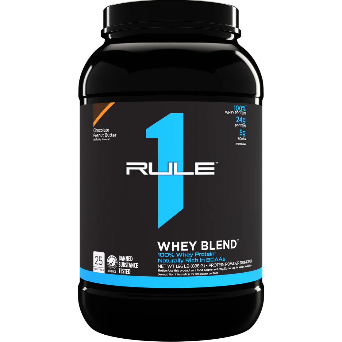 Протеїн Rule 1 R1 Whey Blend Шоколадне арахісове масло 888 г - фото 1