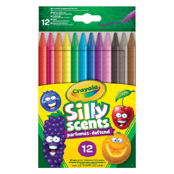 Карандаши Crayola Silly Scents, цветные, ароматизированные, 12 шт. (256357.024) - фото 1