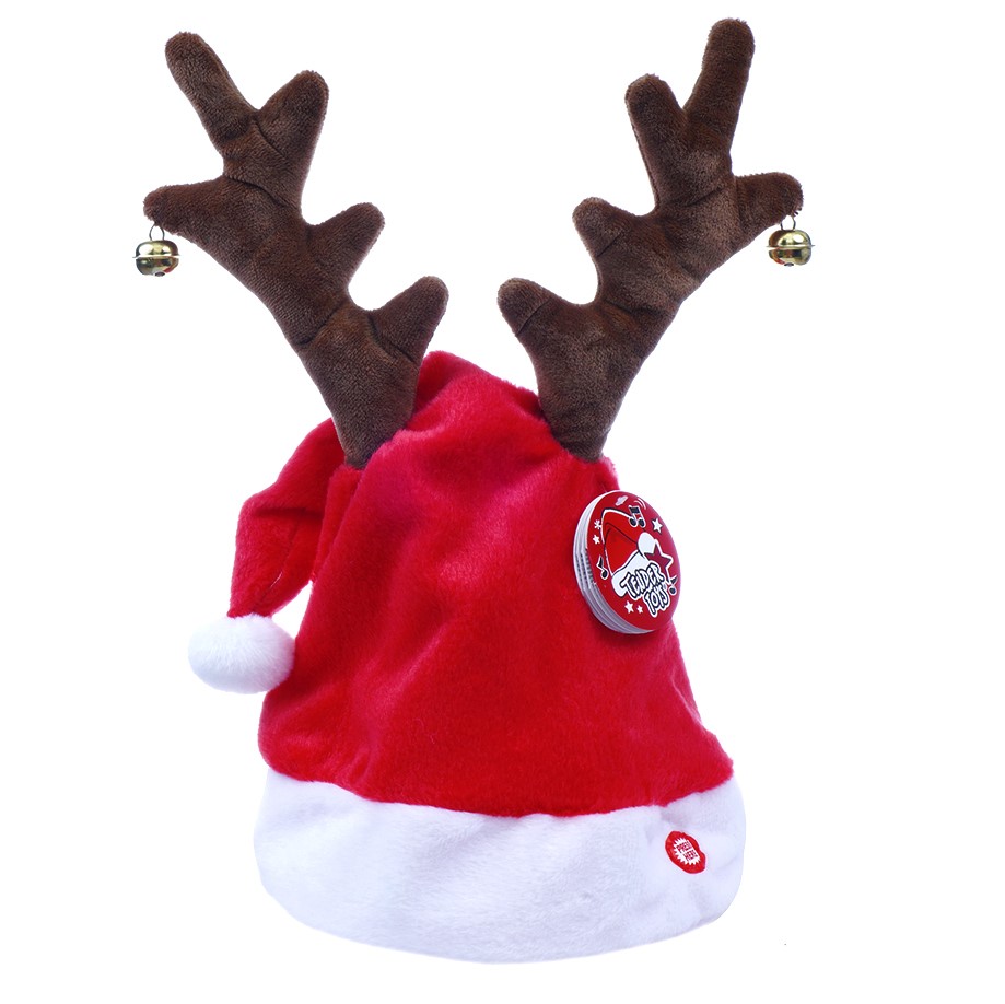 Шляпа Санта с рогами Offtop, красный (855037) - фото 1
