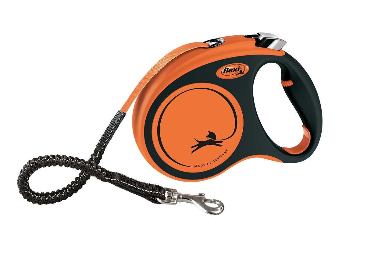Поводок-рулетка Flexi Xtreme M, для собак до 35 кг, лента 5 м, оранжевый (XT20T5.251.OR) - фото 1