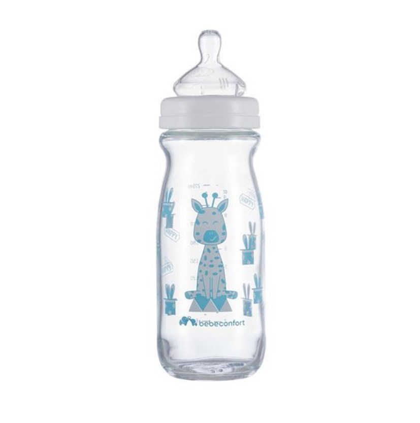 Пляшечка для годування скляна Bebe Confort Emotion Glass Bottle, 270 мл, біла (3102201950) - фото 2