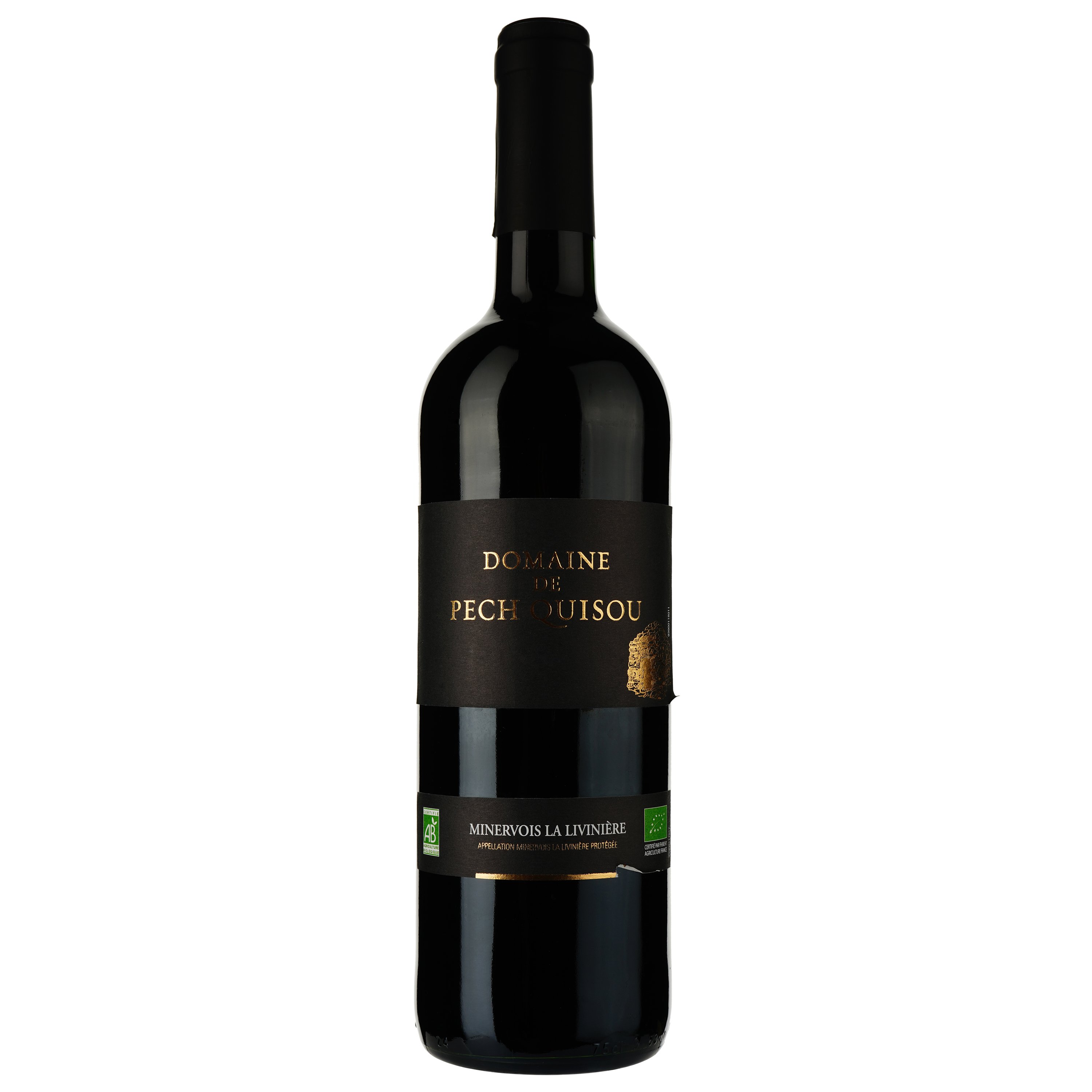 Вино Domaine de Pech Quisou AOP Minervois 2018 червоне сухе 0.75 л - фото 1
