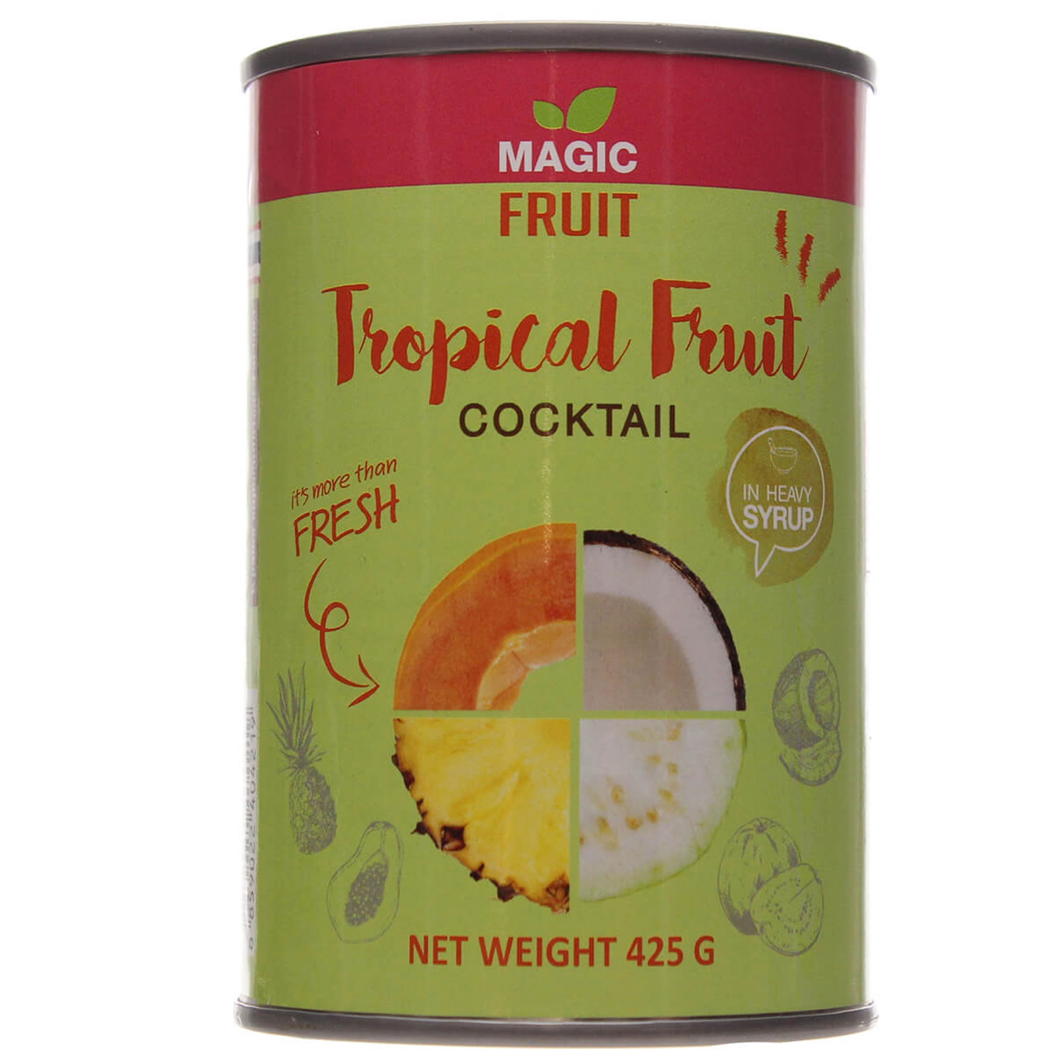 Тропічні фрукти Magic Fruit у легкому сиропі, 425 г (704775) - фото 1