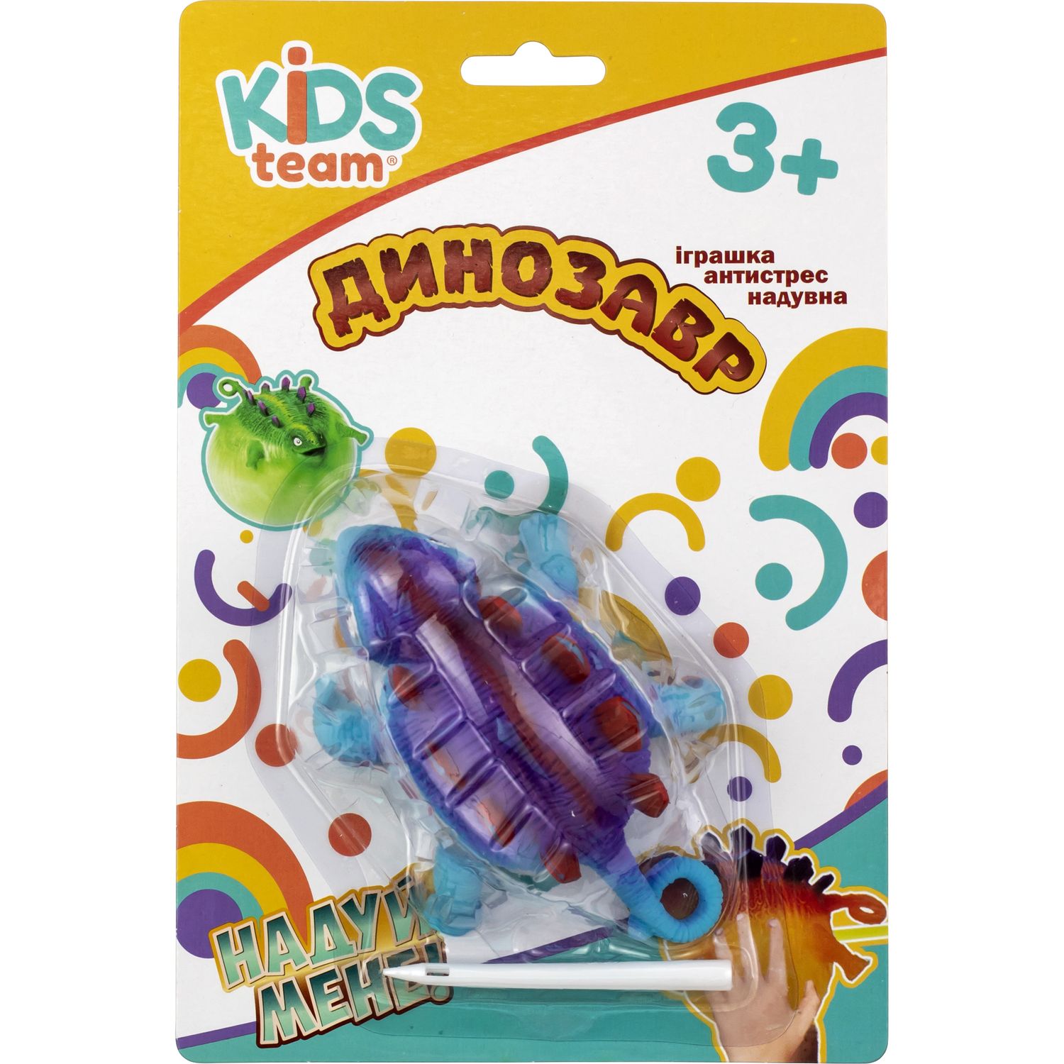 Іграшка-антистрес Kids Team надувна Динозавр синя (CKS-10233C_4) - фото 2