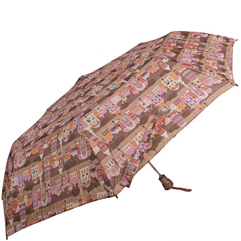 Женский складной зонтик полуавтомат Airton 99 см бежевый - фото 2