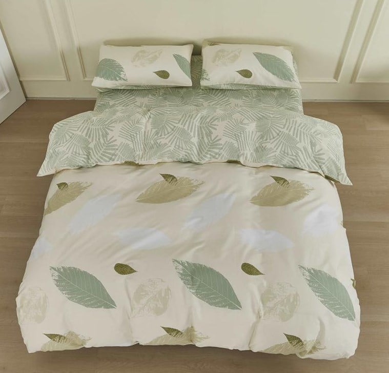 Комплект постельного белья Ardesto Gloria, зеленый с бежевым (ART2022GY) - фото 1