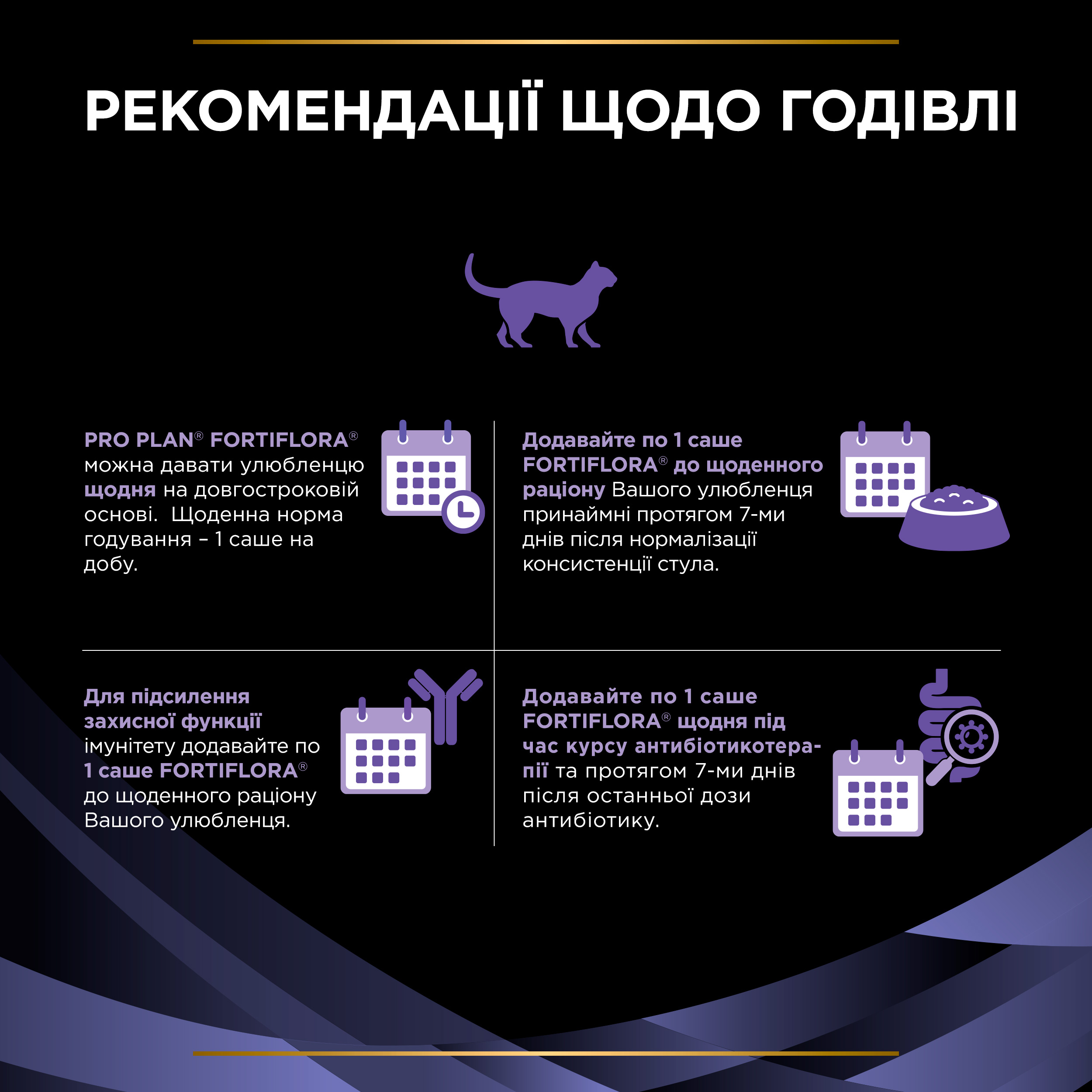 Кормова добавка з пробіотиком Purina Pro Plan FortiFlora для дорослих котів та кошенят для підтримання нормальної міклофлори шлунково-кишкового тракту 7 г (7 шт. х 1 г) (12486287) - фото 10