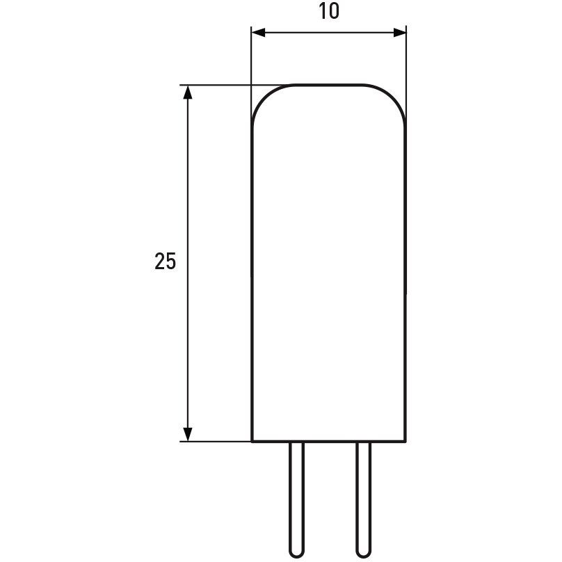 Світлодіодна лампа Eurolamp LED, G4, 2W, 4000K, 12V (LED-G4-0240(12)) - фото 3