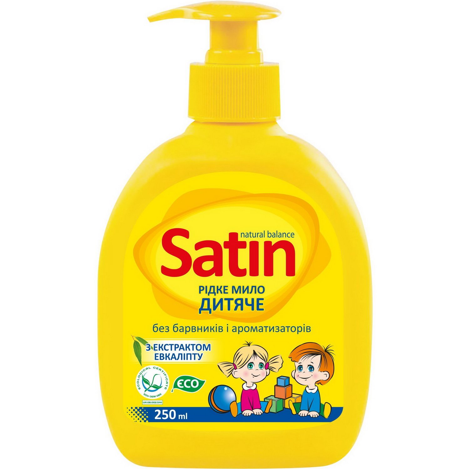 Жидкое мыло детское Satin Natural Balance, с экстрактом эвкалипта, 250 мл - фото 1