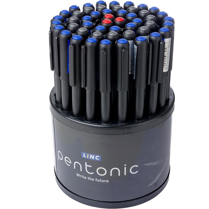 Ручка шарикова Linc Pentonic, 0,7 мм, микс цветов на стенде, 50 шт (411990) - фото 3